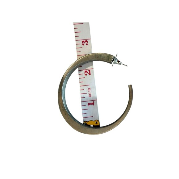 Kendra Scott Avi Hoop Earrings Rhodium-Plated Brass | Classic Silver Tone - Picture 8 of 8